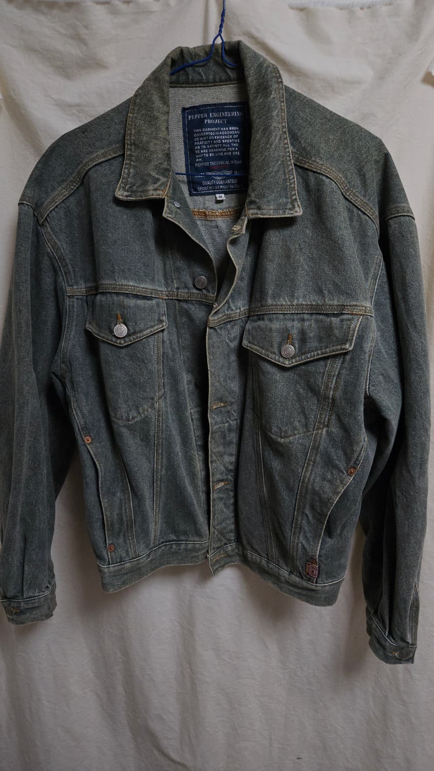 빈티지 워싱 데님 자켓 상품이미지1