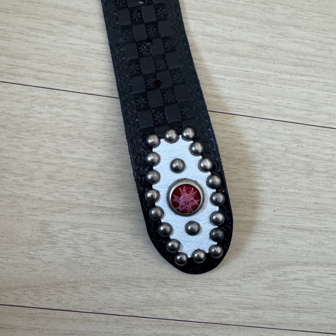 솔리드브라스앤코 웨스턴 스터드 가죽 벨트 상품이미지4