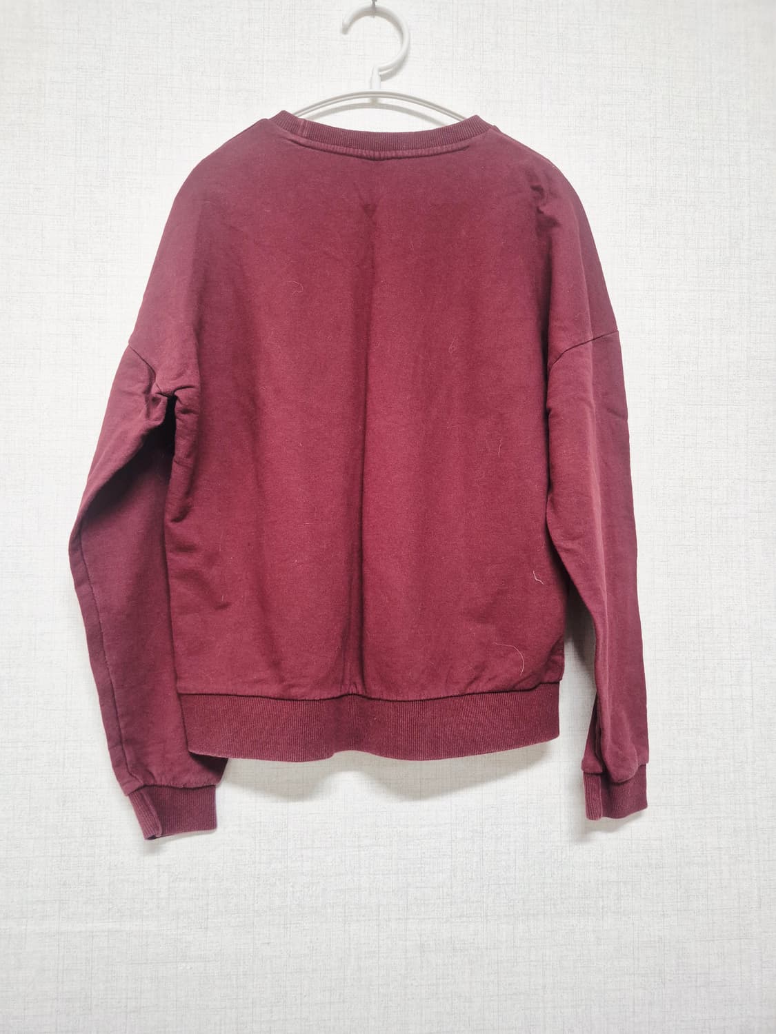 버건디 맨투맨 상품이미지2