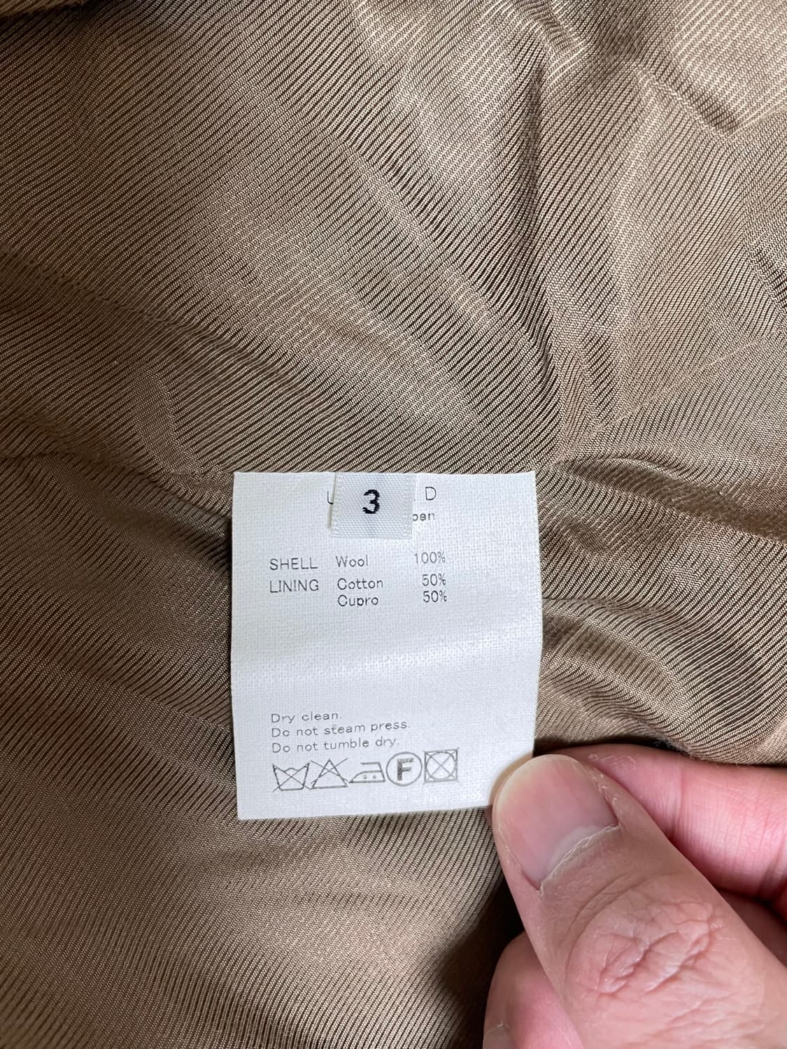 언유즈드 더블 오버사이즈 코트 카멜 상품이미지5