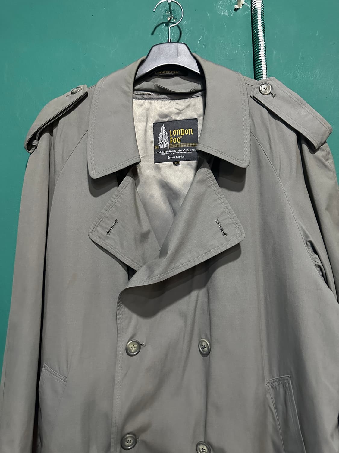 런던포그 더블트렌치코트 그레이 105 상품이미지2