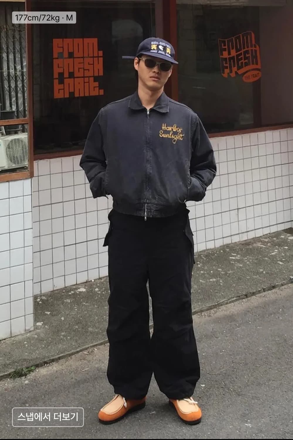 VTG 위시드 집업 블루종 네이비 상품이미지3