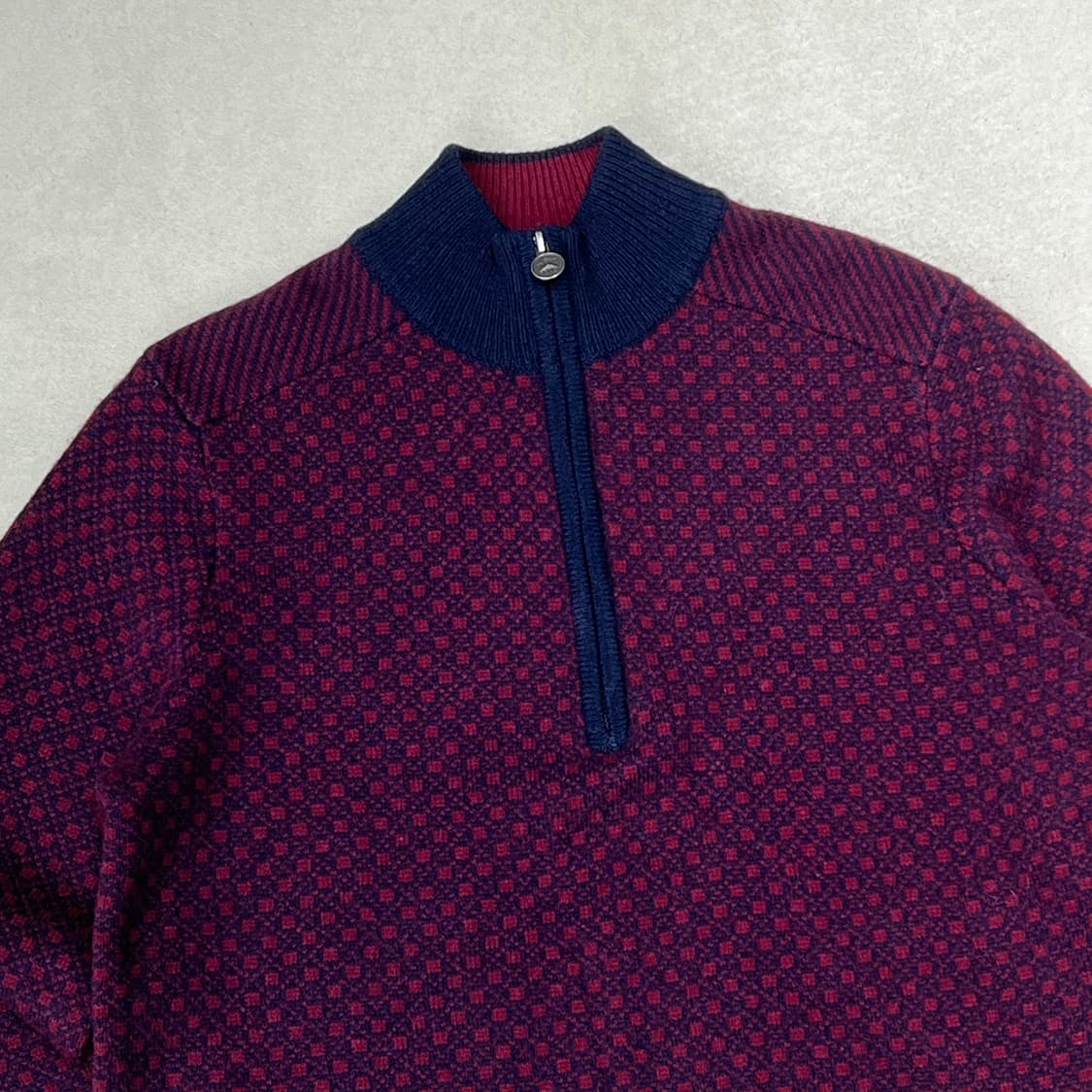 브룩스브라더스 하프집업 울 패턴 니트 s09314 상품이미지3