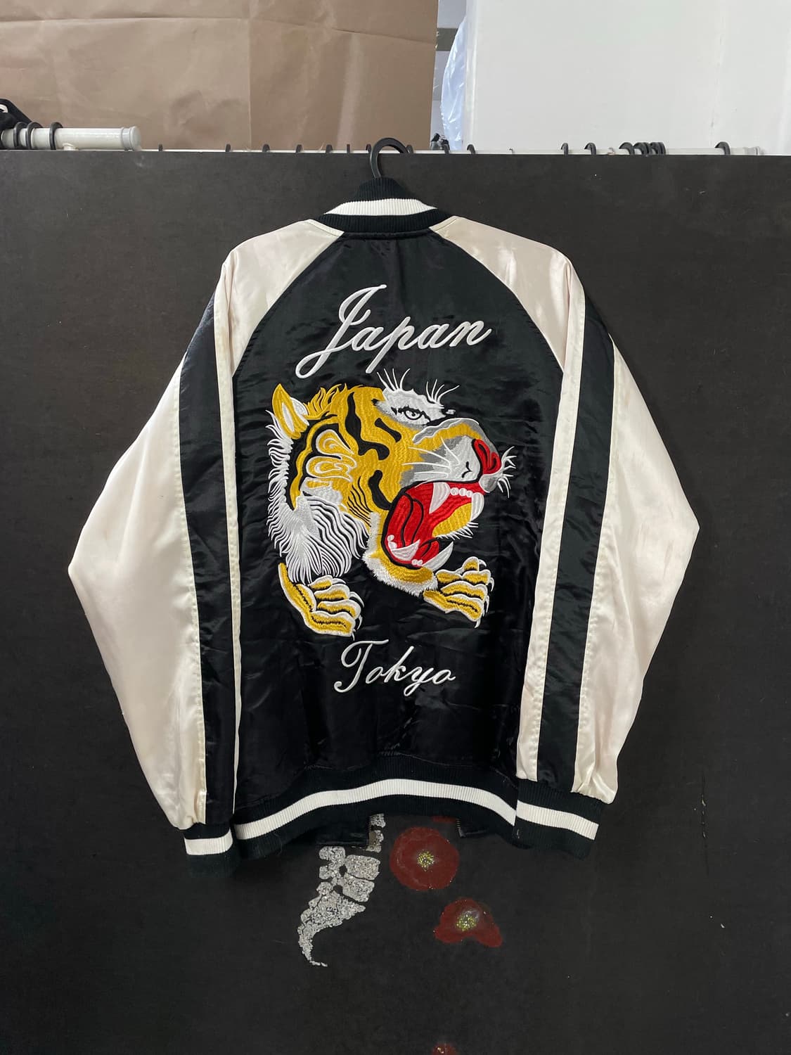 빈티지 Japan 호랑이 자수 스카잔 오버핏 스카쟌 L 상품이미지8