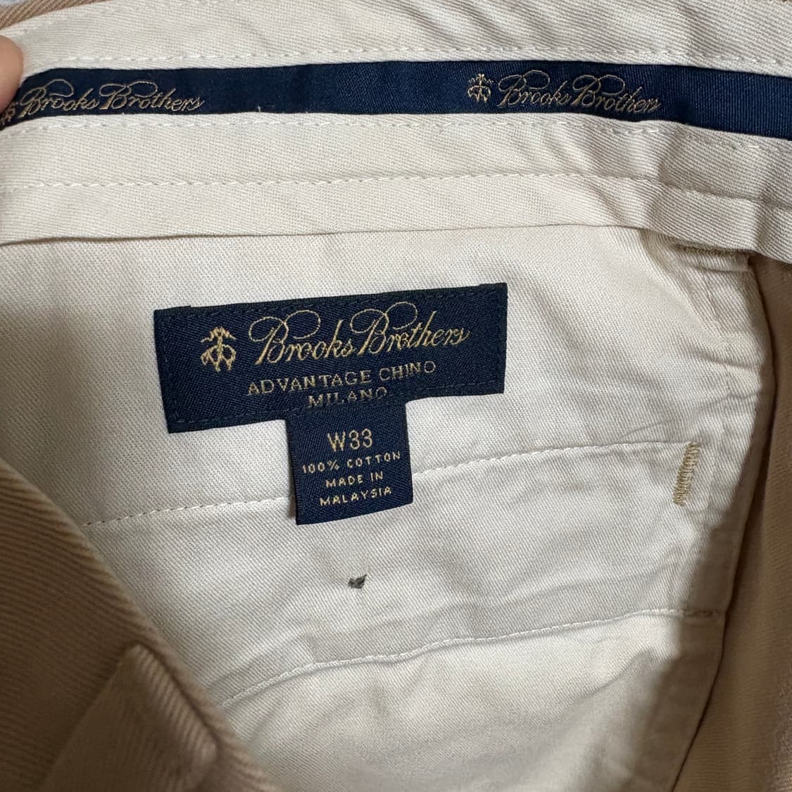 브룩스브라더스 어드밴티지 치노 팬츠 밀라노핏 / 베이지, 33 상품이미지7