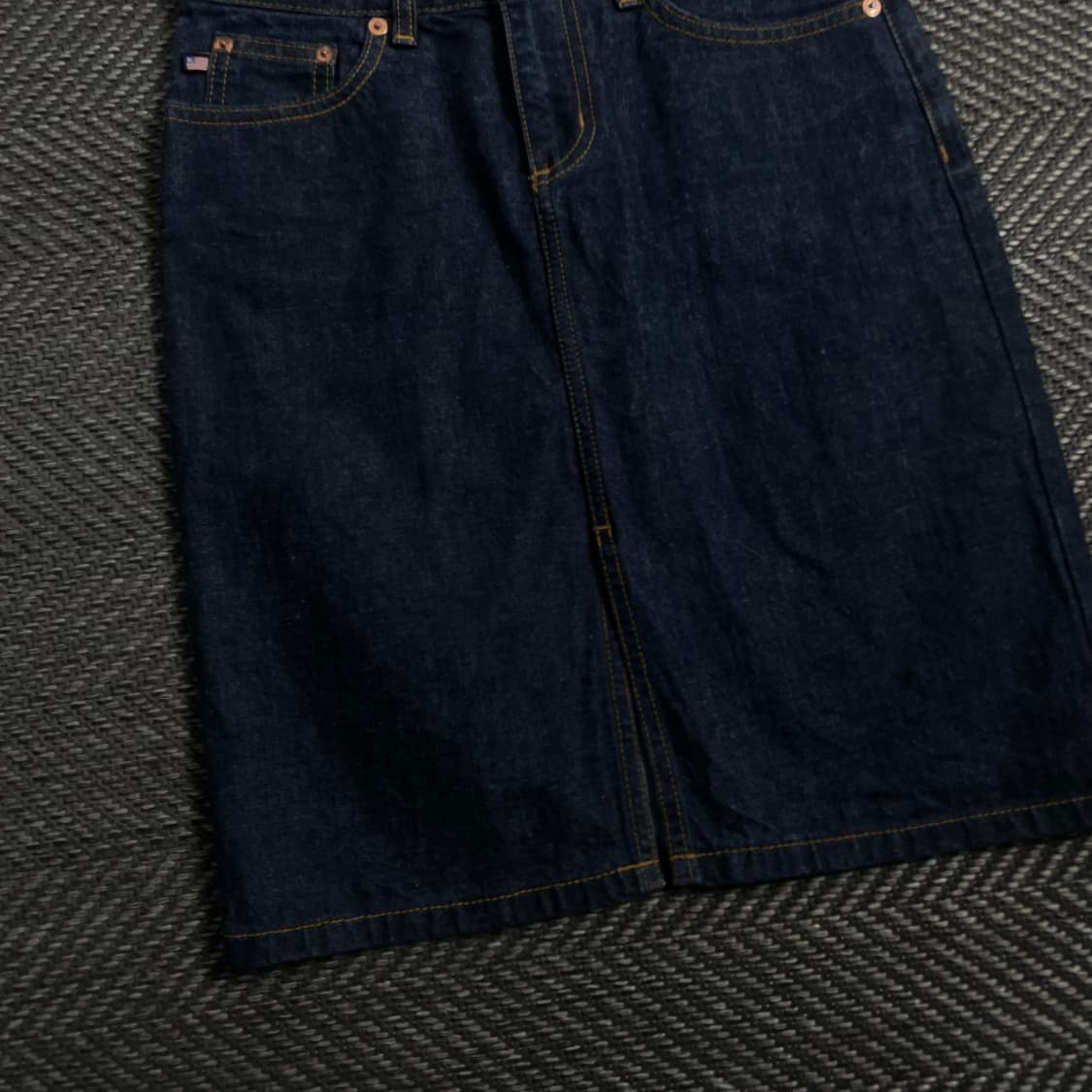 폴로 랄프로렌 레더 로고 데님 스커트o 3947 상품이미지2
