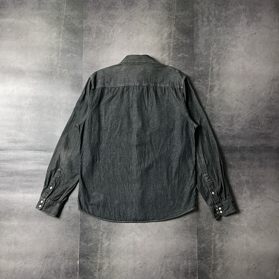 DENVER HAYES 빈티지 차콜 코튼 웨스턴 데님 셔츠 A00687 상품이미지6