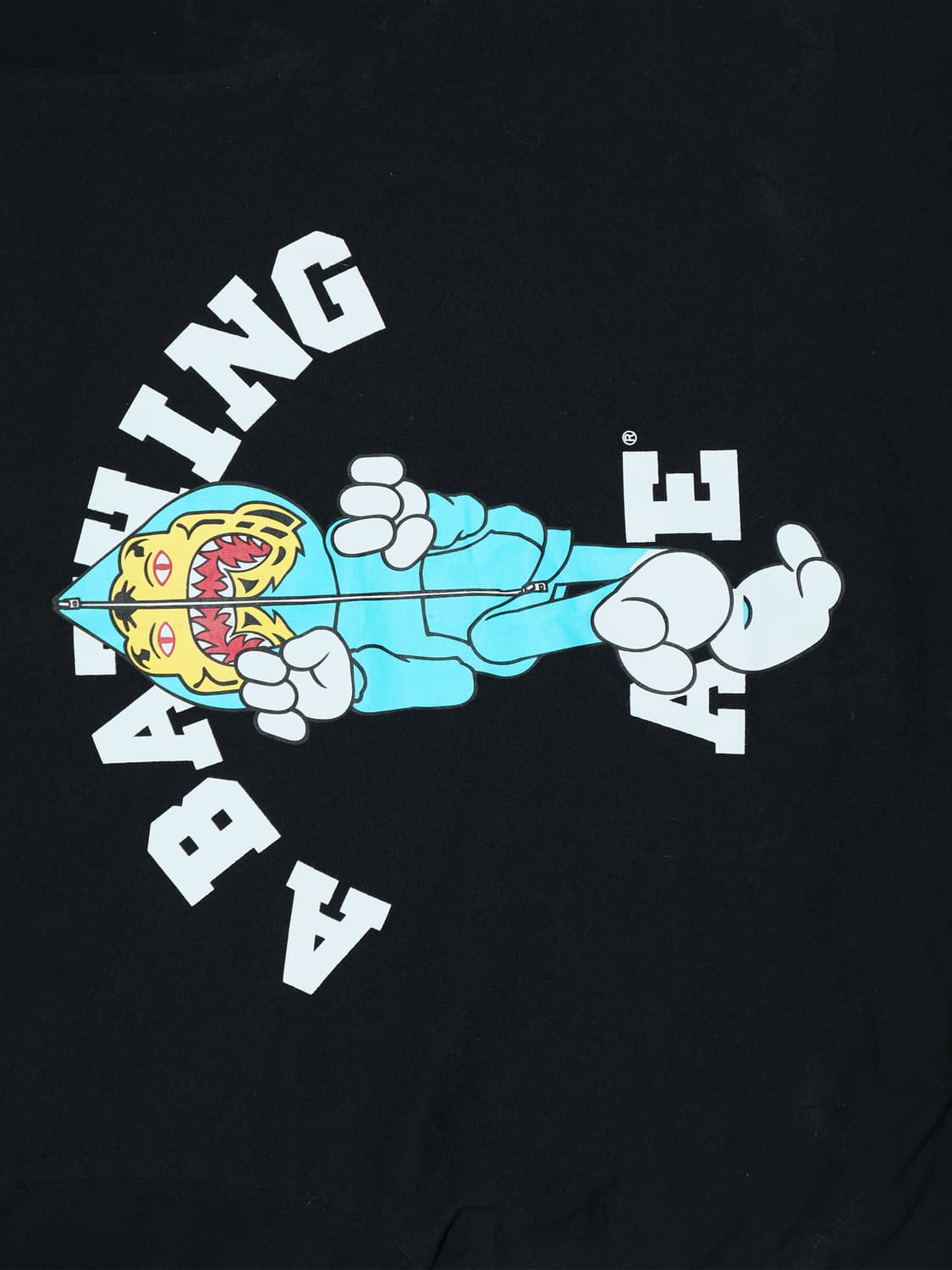 [정품]베이프 샤크 타이거 풀집 그래픽 반팔티 블랙 L 상품이미지3