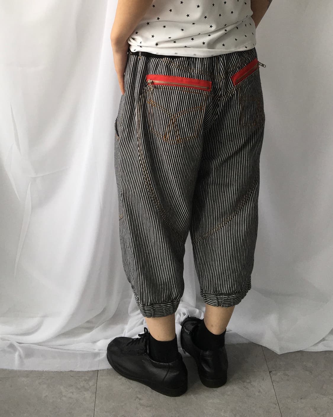 Stripe pattern balloon fit pants 상품이미지8