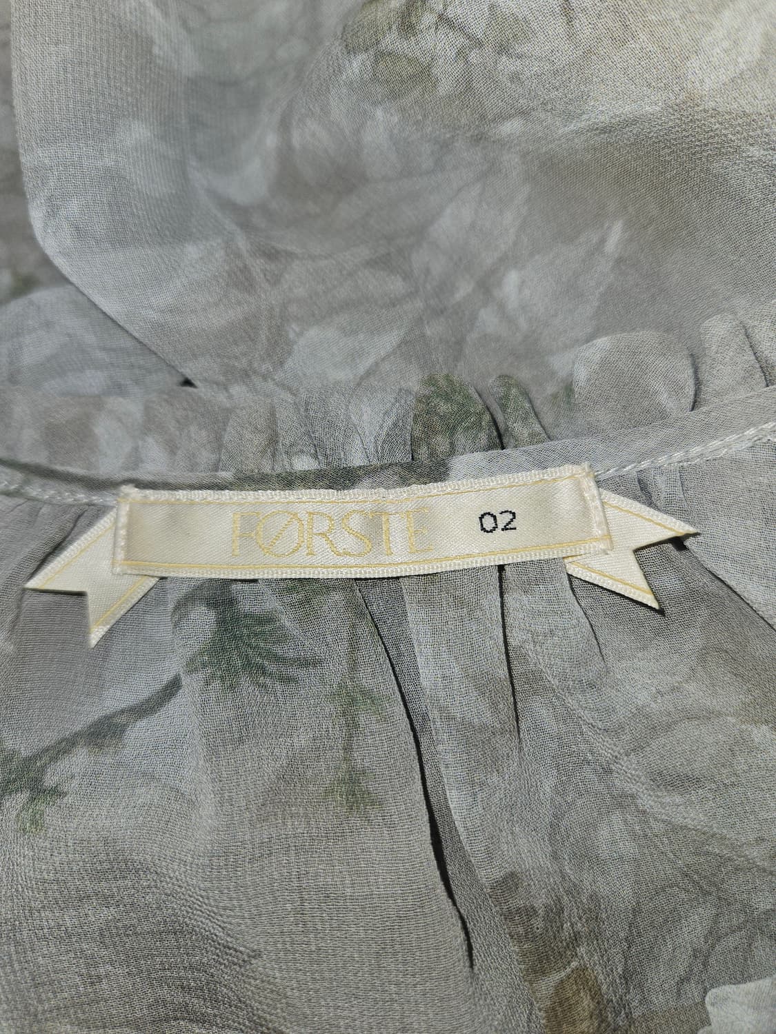 forste 모리걸 그린우드 시스루 러플 원피스 상품이미지4