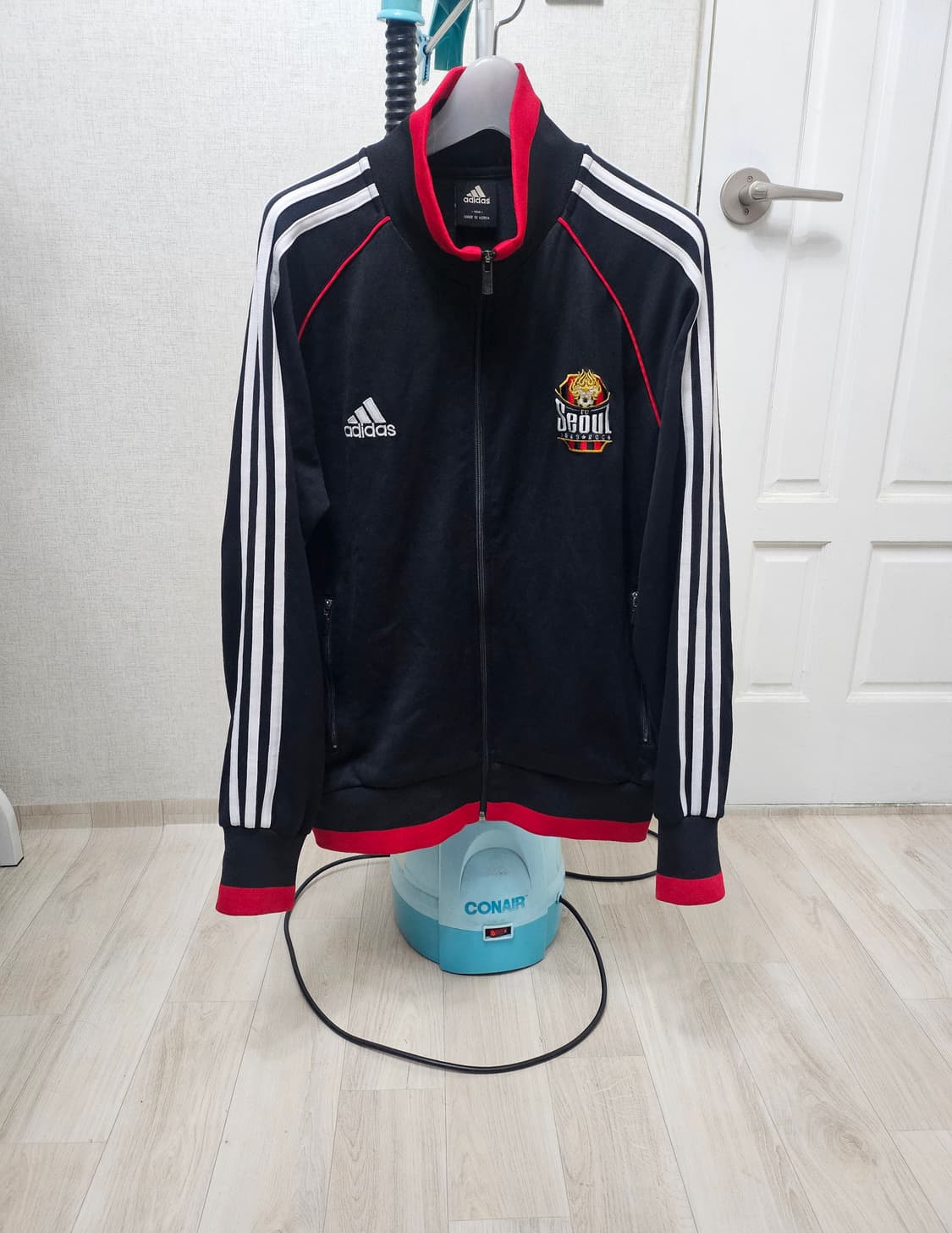 (100)L ☆우주매물☆ 아디다스 FC서울 백로고 [검빨흰] 트랙탑져지 상품이미지1