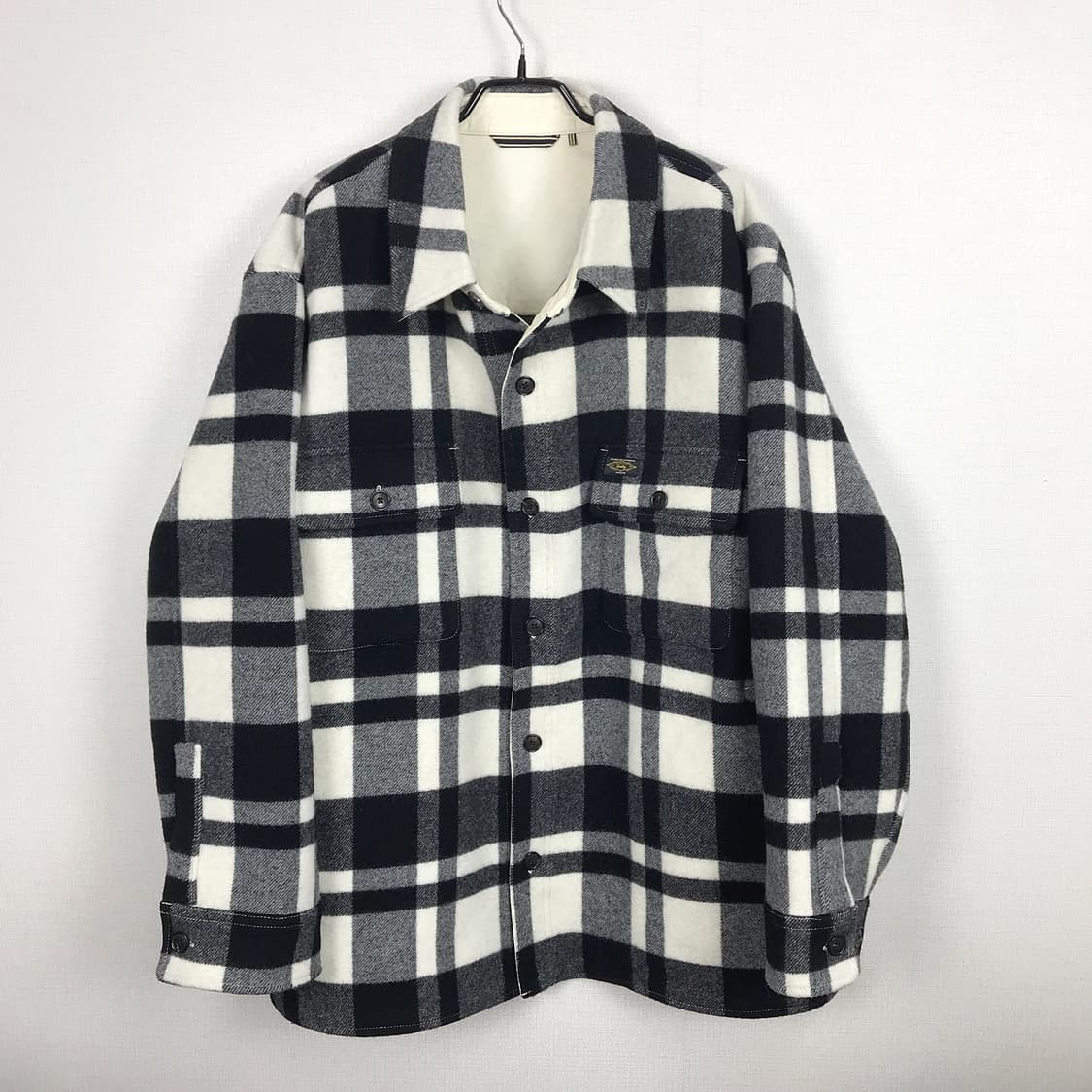 헤지스 울 체크 셔츠형 자켓 점퍼 남성115 상품이미지1