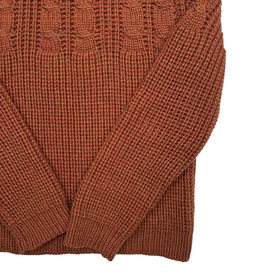 우영미 브라운 믹스패턴 니트 스웨터 L 상품이미지6