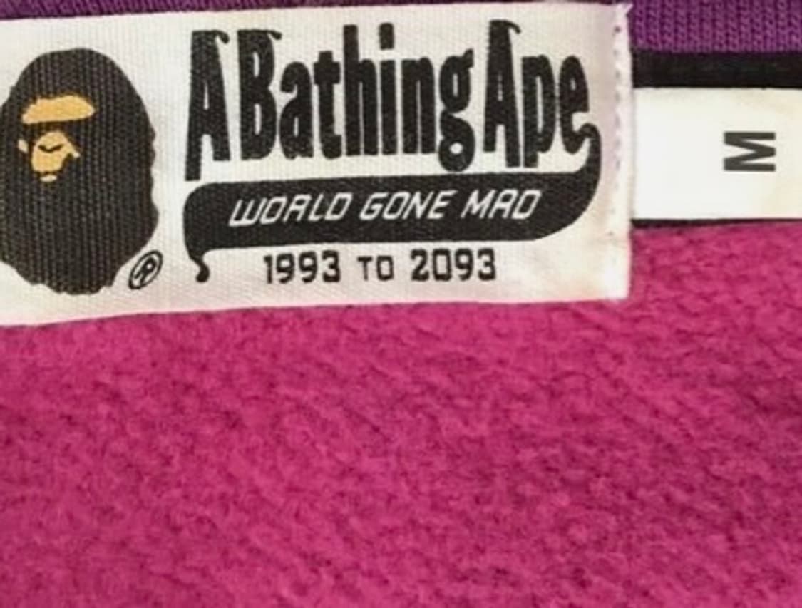 베이프 샤크후드 적계 퍼플 아수라 새상품 m,L 상품이미지3