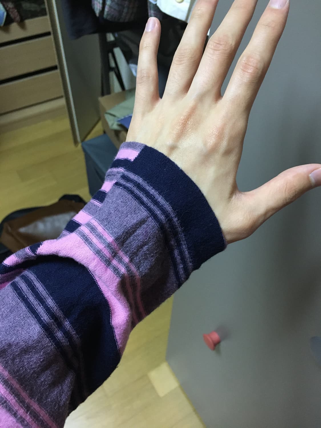 꼼데가르송 옴므  스트라이프 하프집업 상품이미지3
