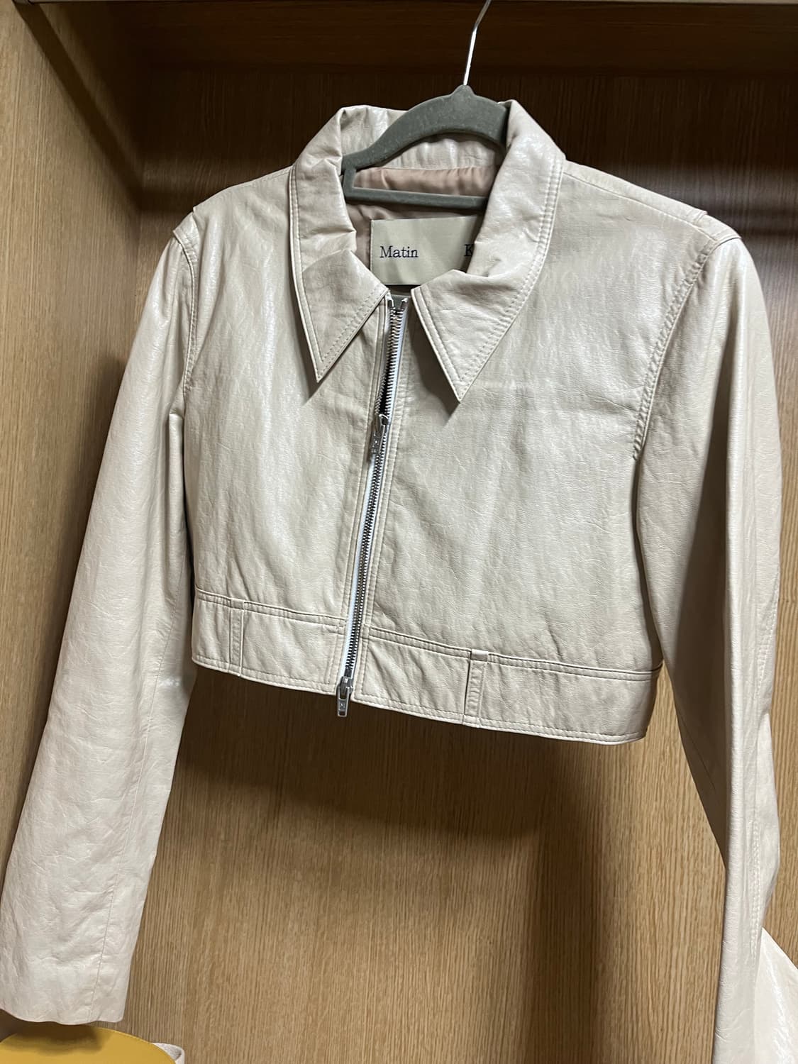 마뗑킴 초창기 디자인 레더자켓 상품이미지1