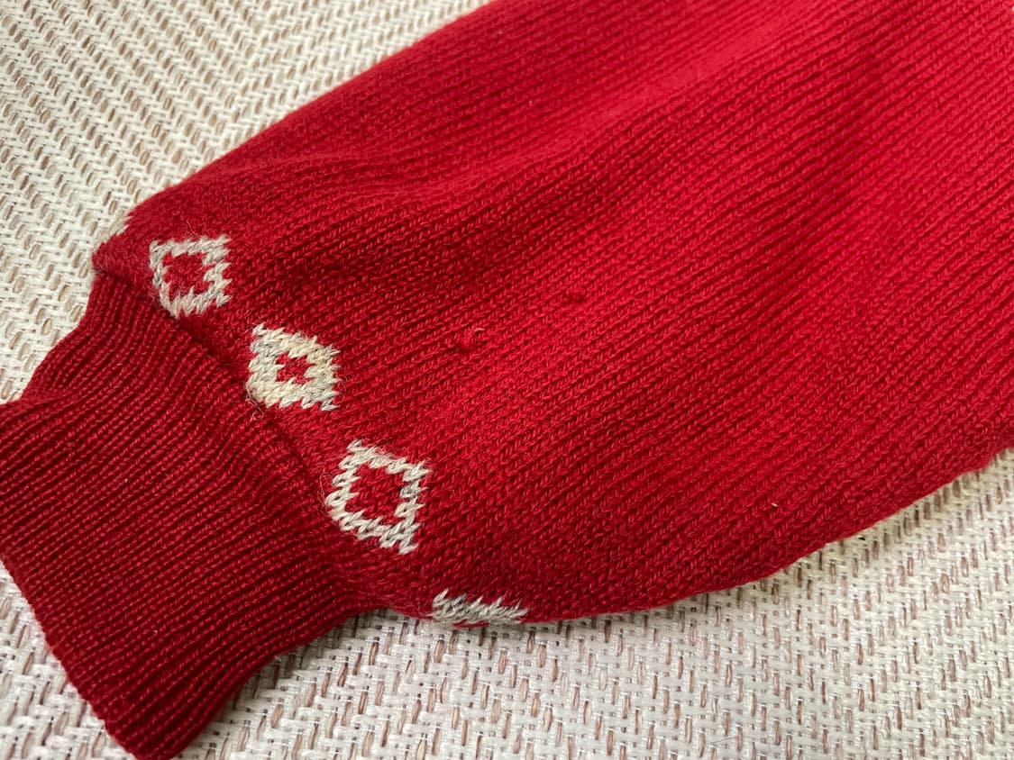 빈티지 노르딕 코위찬 울 니트 집업 J03501 상품이미지4