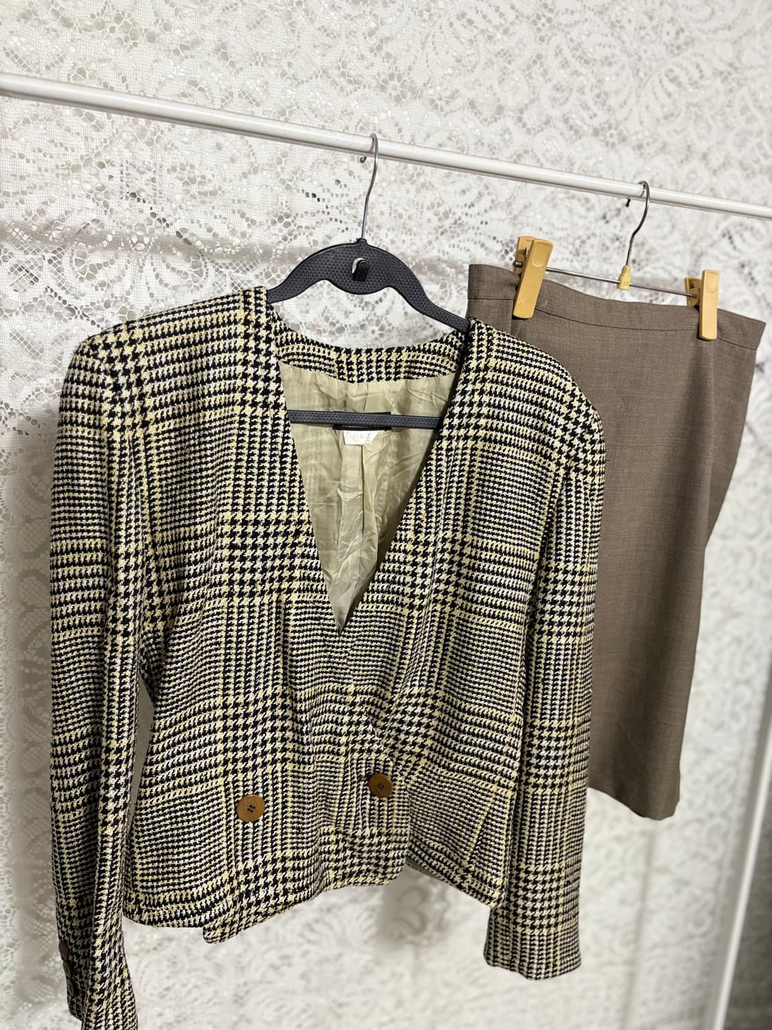 Giorgio Armani 체크 트위드 자켓 상품이미지2