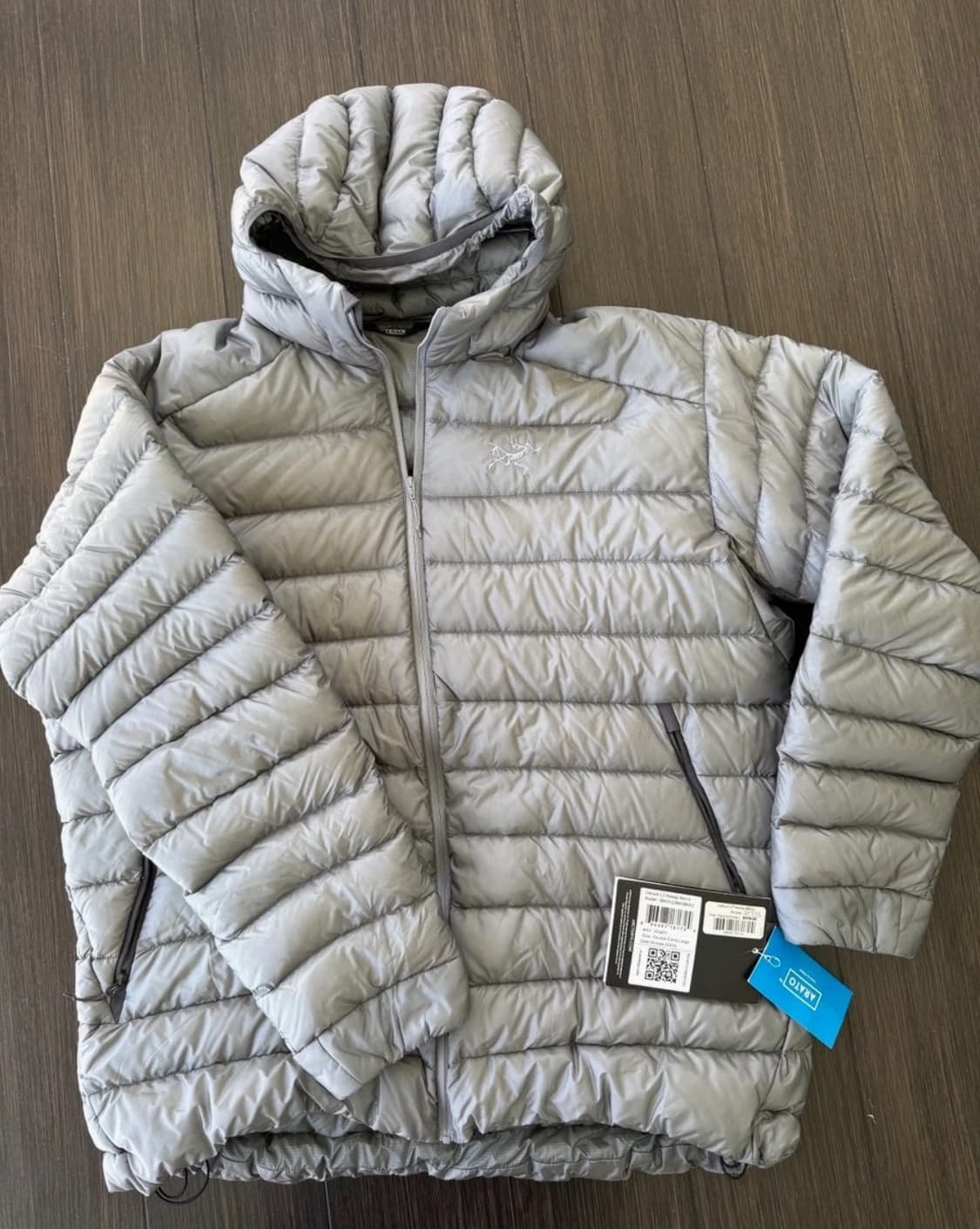 2XL 아크테릭스 세륨 lt 스모트 경량 패딩 자켓 그레이/ lt 상품이미지1