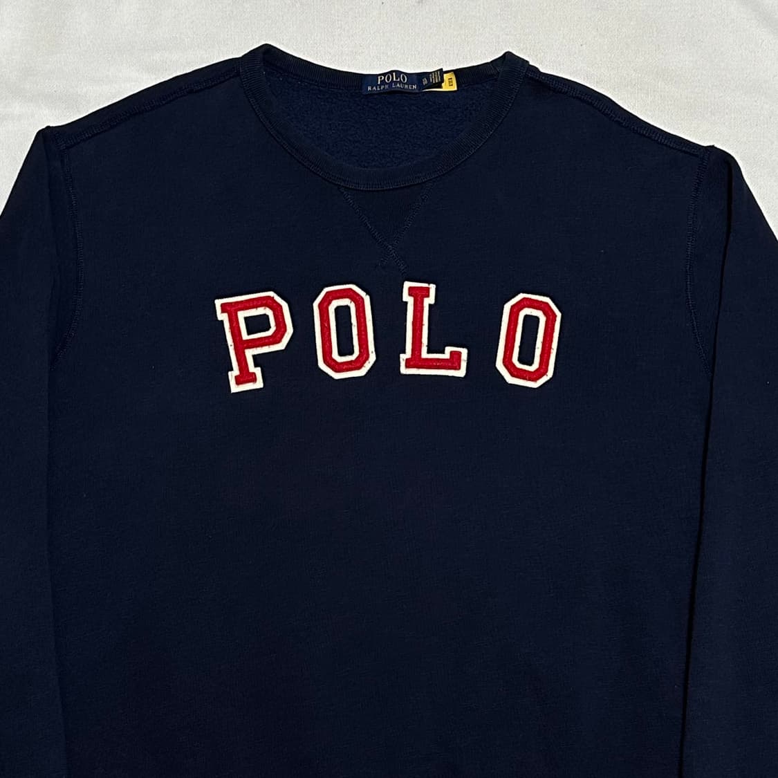 XL 폴로랄프로렌 로고 패치 네이비 기모 맨투맨 상품이미지1