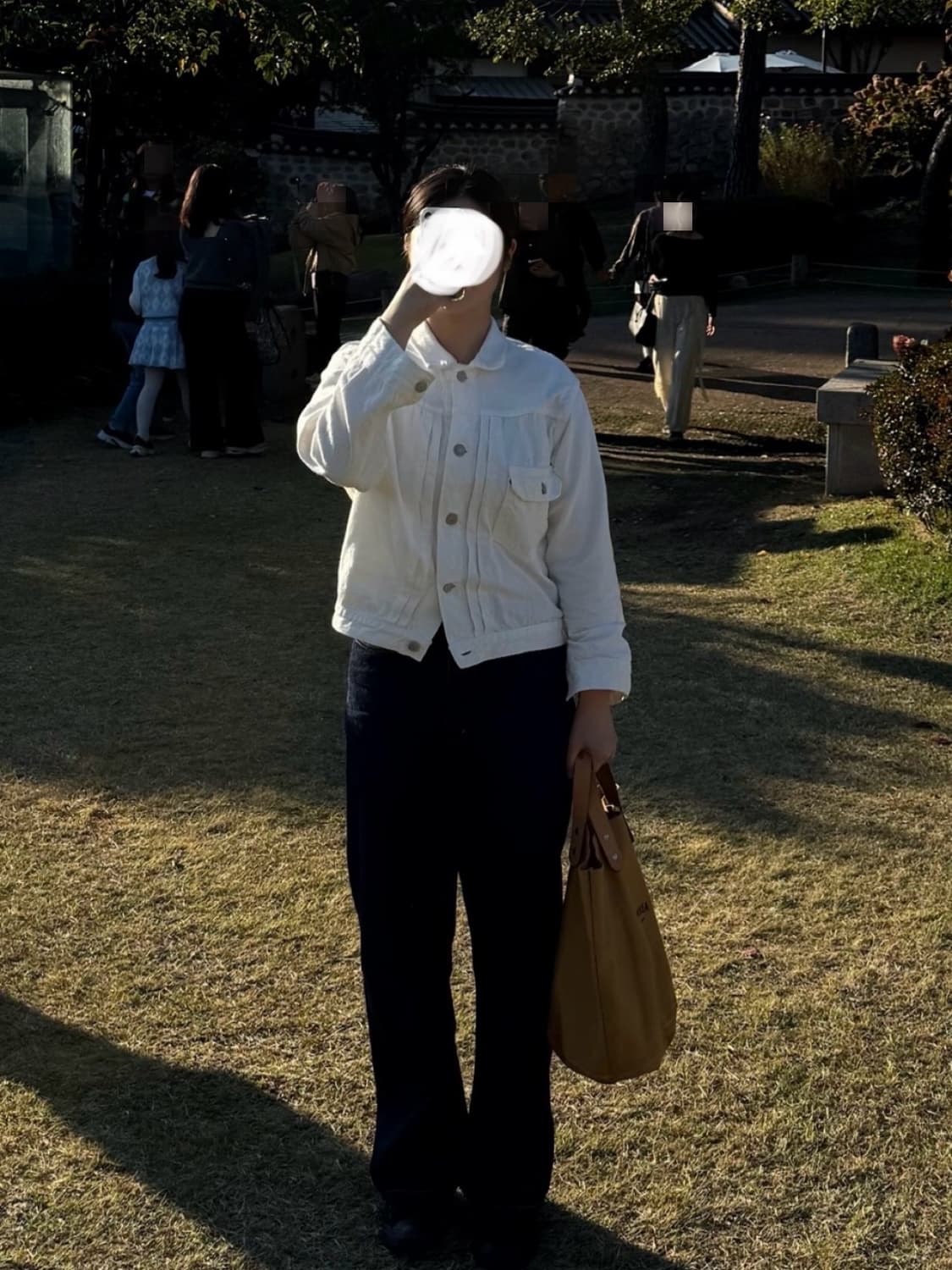Orslowxbeamsboy먼로자켓 0사이즈 화이트코튼자켓 데님트러커 상품이미지4