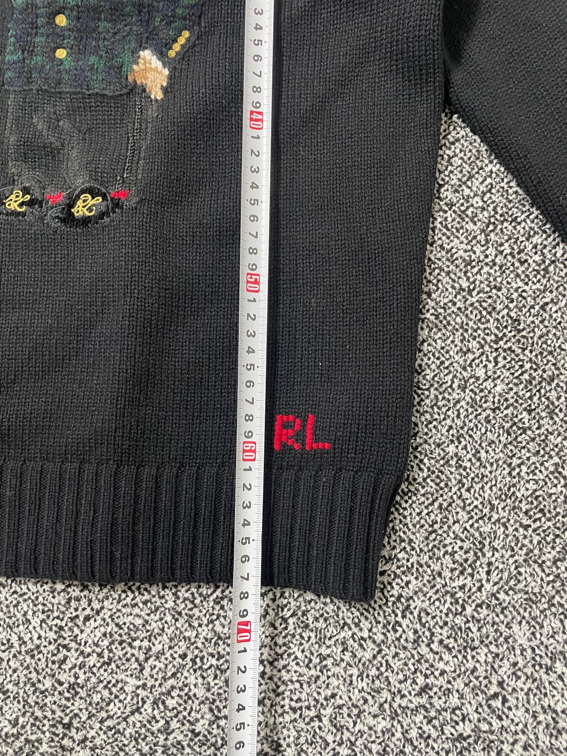 빈티지9. 폴로랄프로렌 마티니 베어 울 캐시미어 스웨터 니트 블랙 상품이미지6
