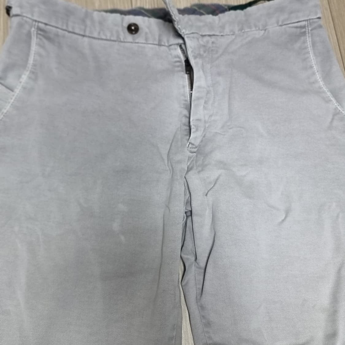 베르위치 코튼 팬츠 그레이 롤업 면바지(33) 상품이미지2