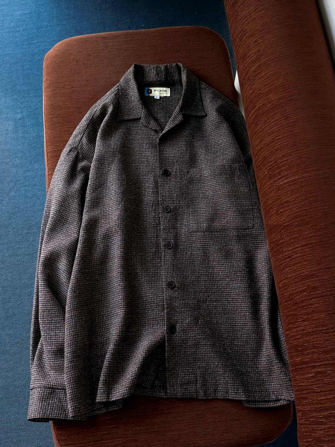 　 Open collar woven wide shirt 상품이미지5