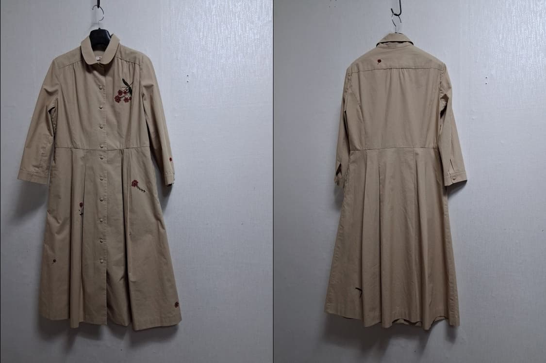 비꼴리끄 꽃자수 면원피스 55 최상의 컨디션 
 상품이미지3