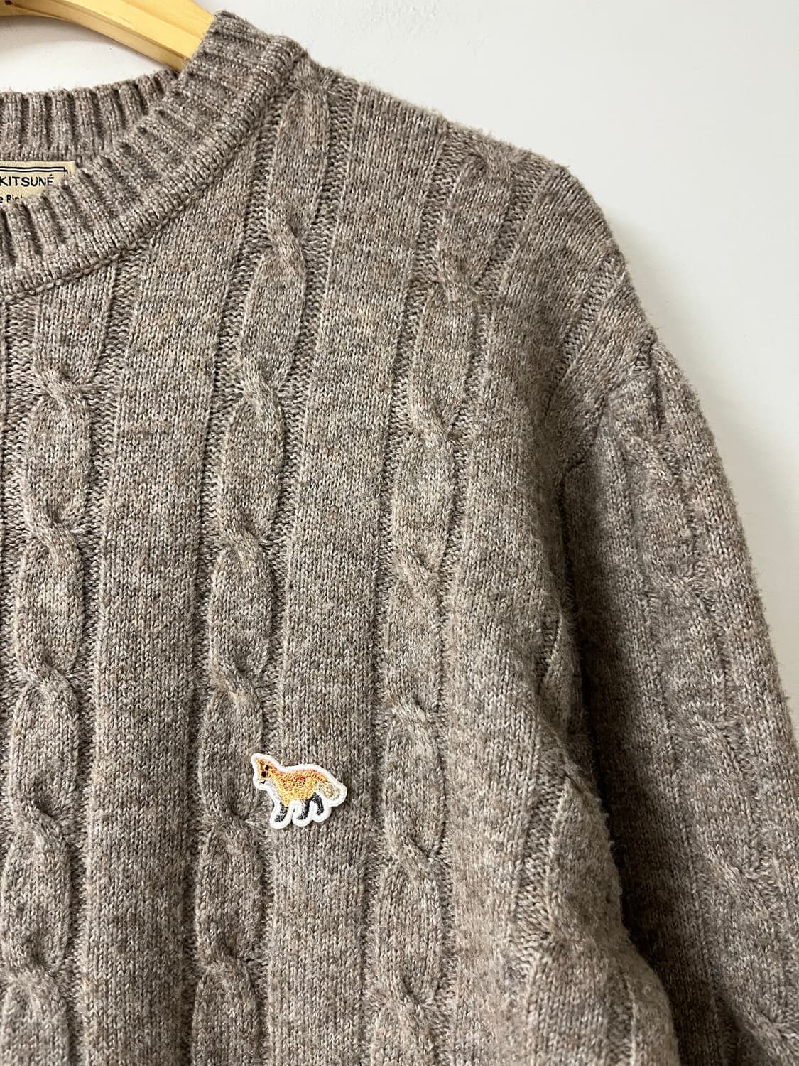 메종키츠네 케이블 니트 스웨터 상품이미지3