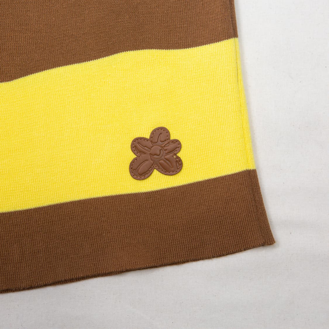 골프 르플레르 Season 2 웨이비 스트라이프 니트 폴로 셔츠 브라운 상품이미지3