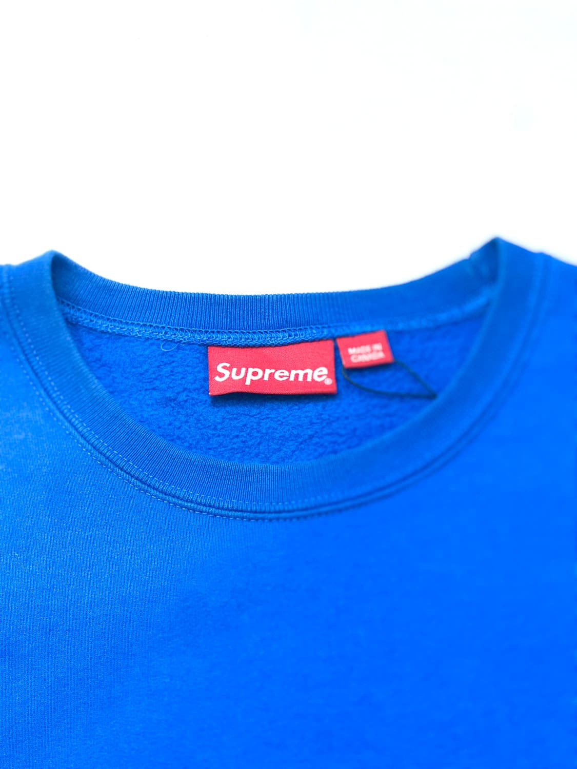 Supreme 슈프림 Fuck You 브라이트 블루 색상 크루넥 스웨트셔 상품이미지6