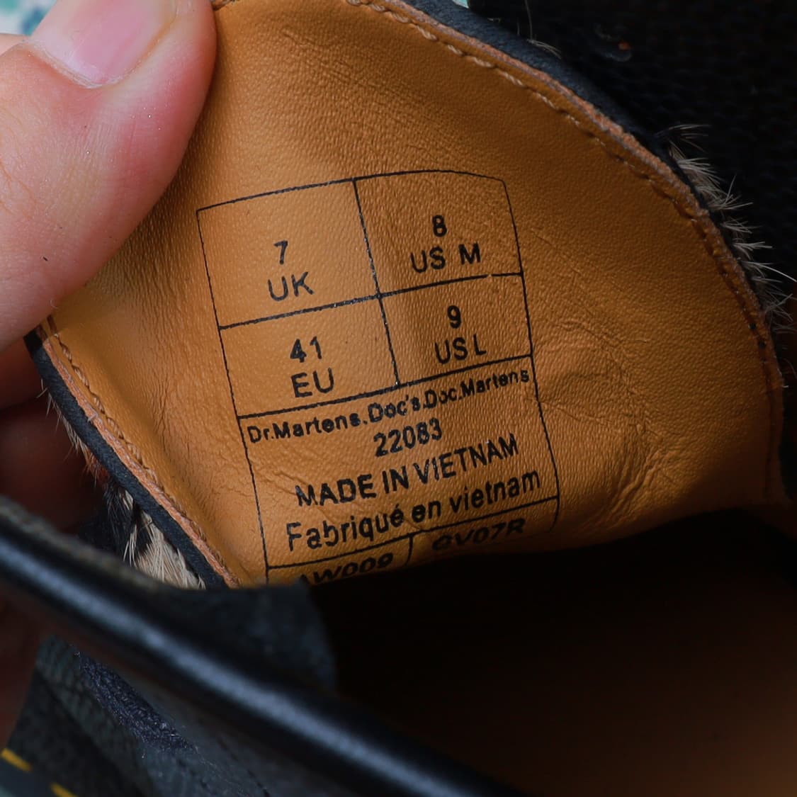 DR. MARTENS 닥터마틴 x 스투시 1460 8홀 레오파드 부츠  상품이미지5