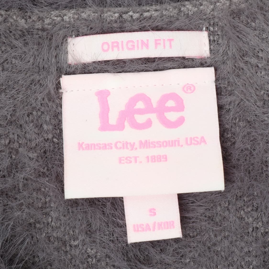 Lee 리 모헤어 아가일 크롭 니트 가디건 상품이미지8