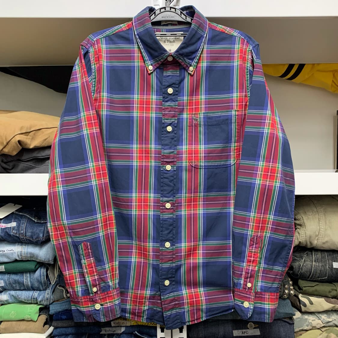 [M] 아베크롬비 타탄체크 코튼셔츠 상품이미지2