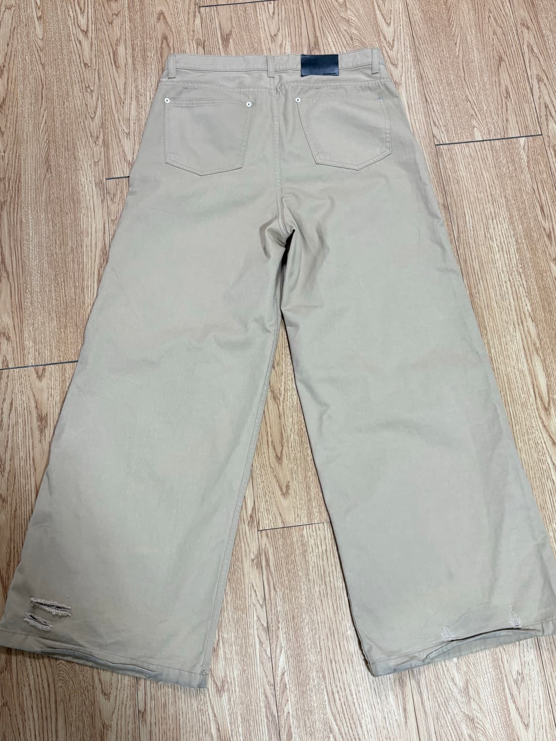 무명 moomyung WIDE DENIM (Beige) L사이즈 상품이미지3