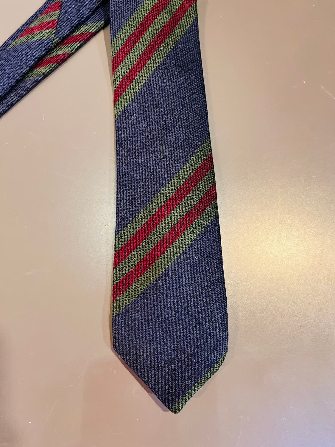 버버리 레지멘탈 스트라이프 울 넥타이 (영국) 상품이미지5