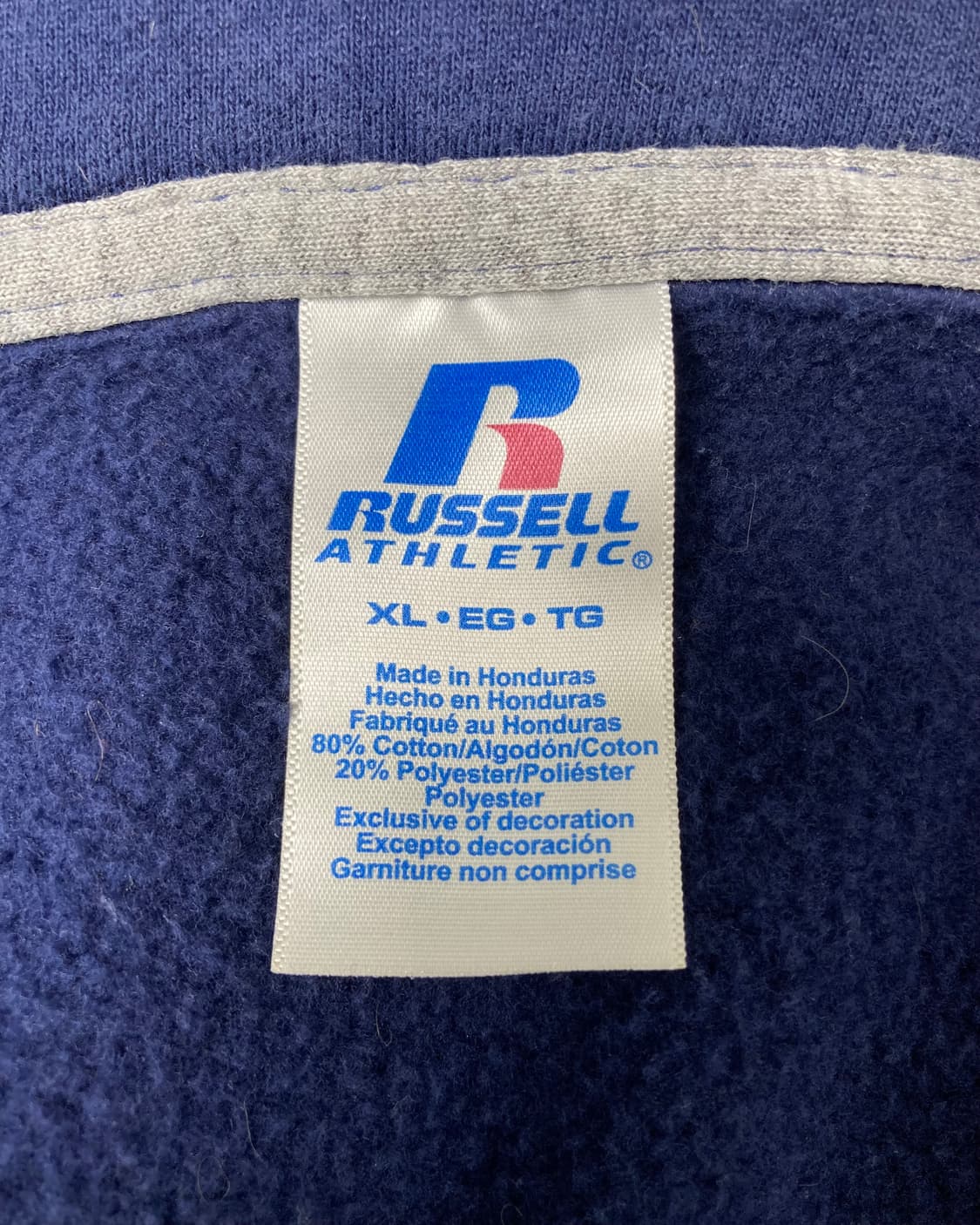 00s Russell Zip Up Hoodie (navy) 상품이미지3