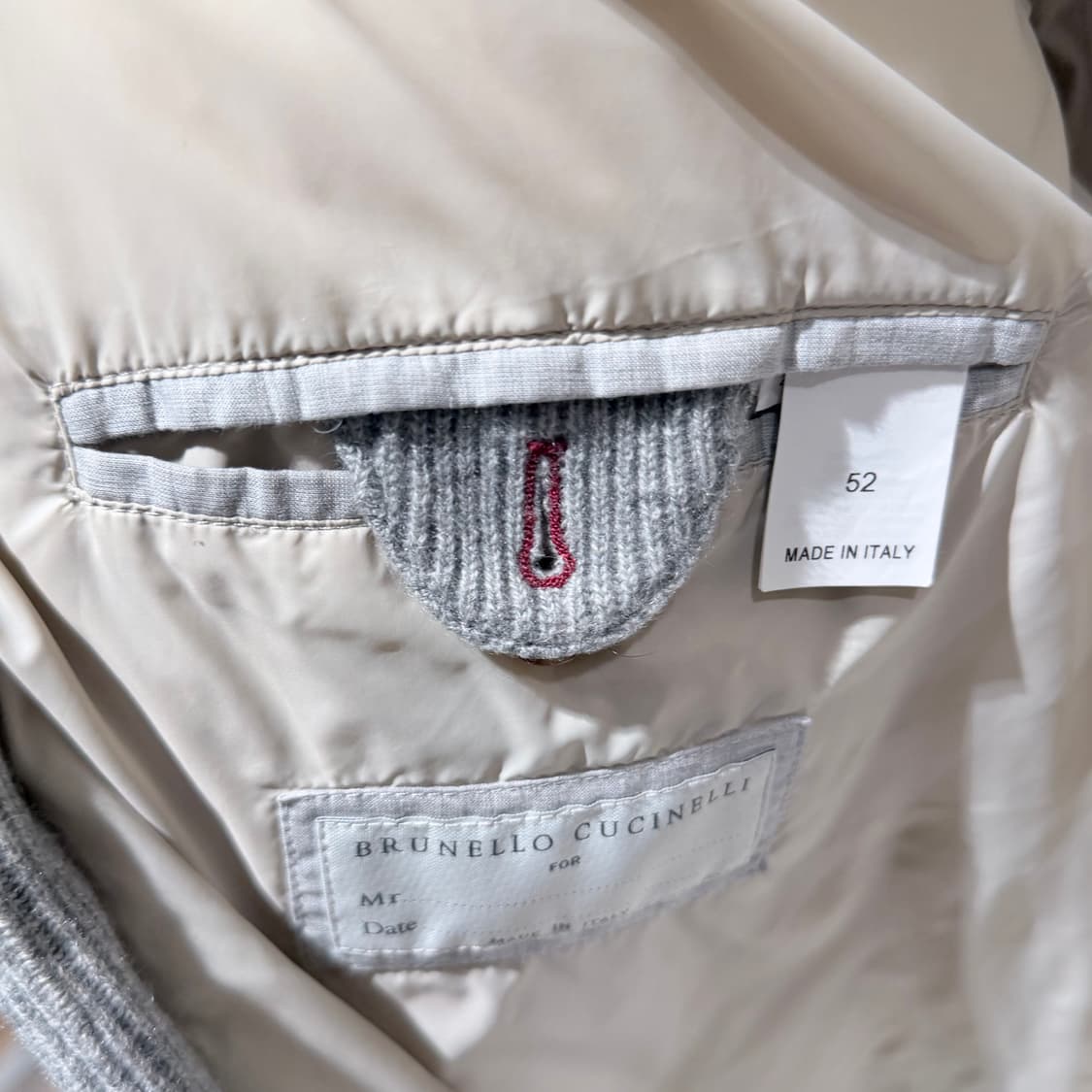 (A+/52) / 브루넬로 쿠치넬리 코듀로이 패딩 그레이 상품이미지7