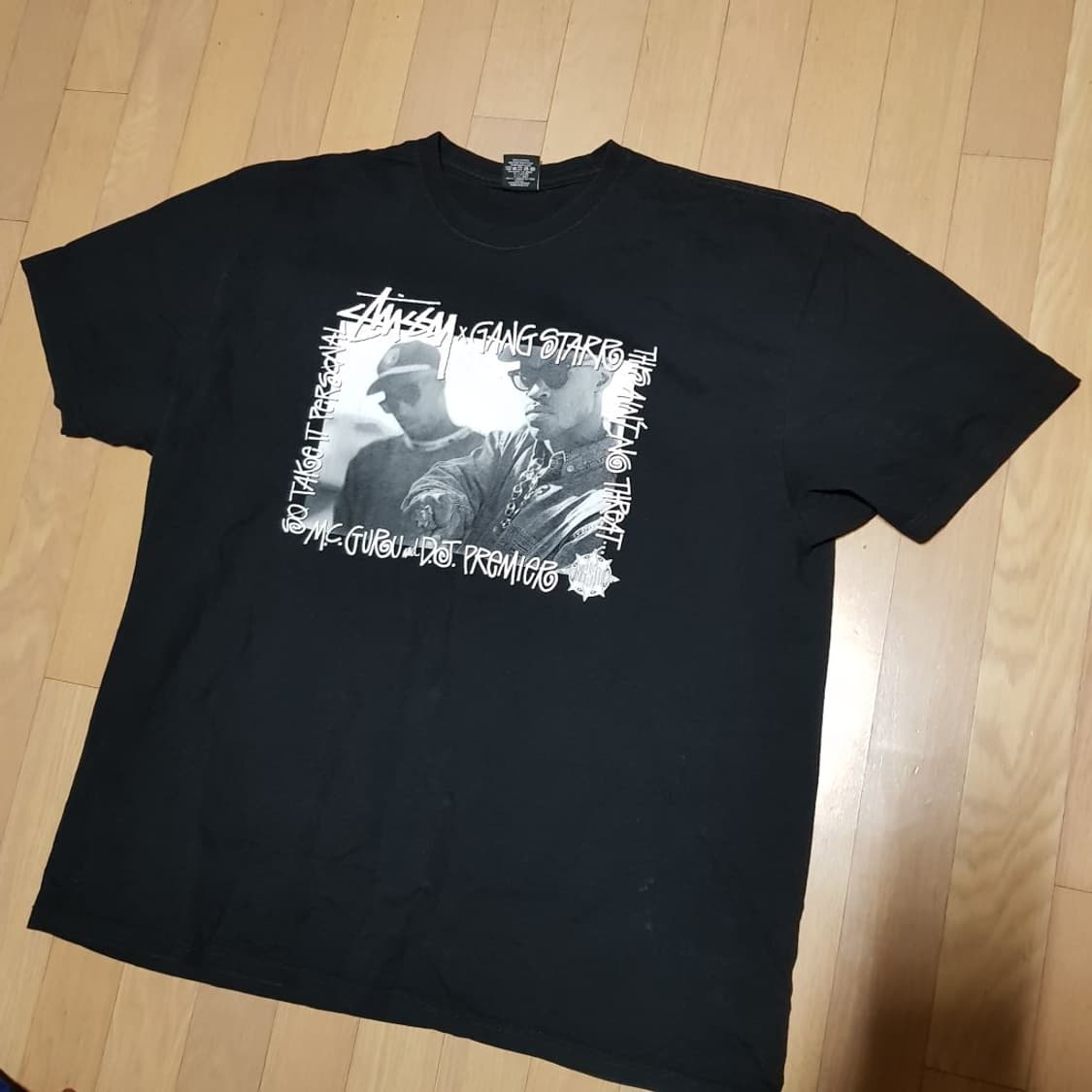 XXL/스투시 x 갱 스타 반팔 티셔츠/2-양소/ 상품이미지3