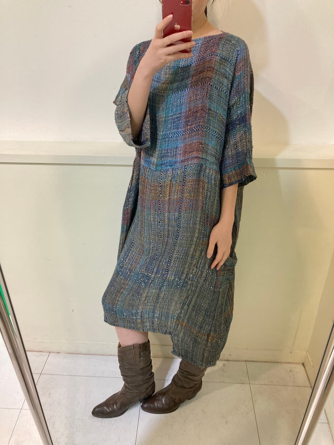 에스닉 린넨 언발란스 원피스 상품이미지10