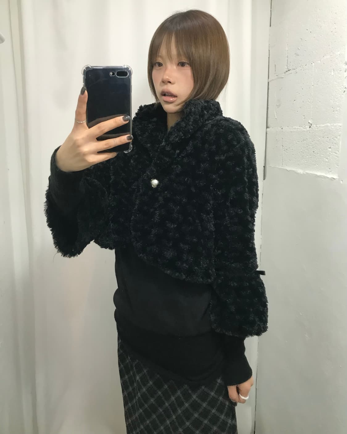 🖤퍼 레이스 무채색 코디 🖤 상품이미지4