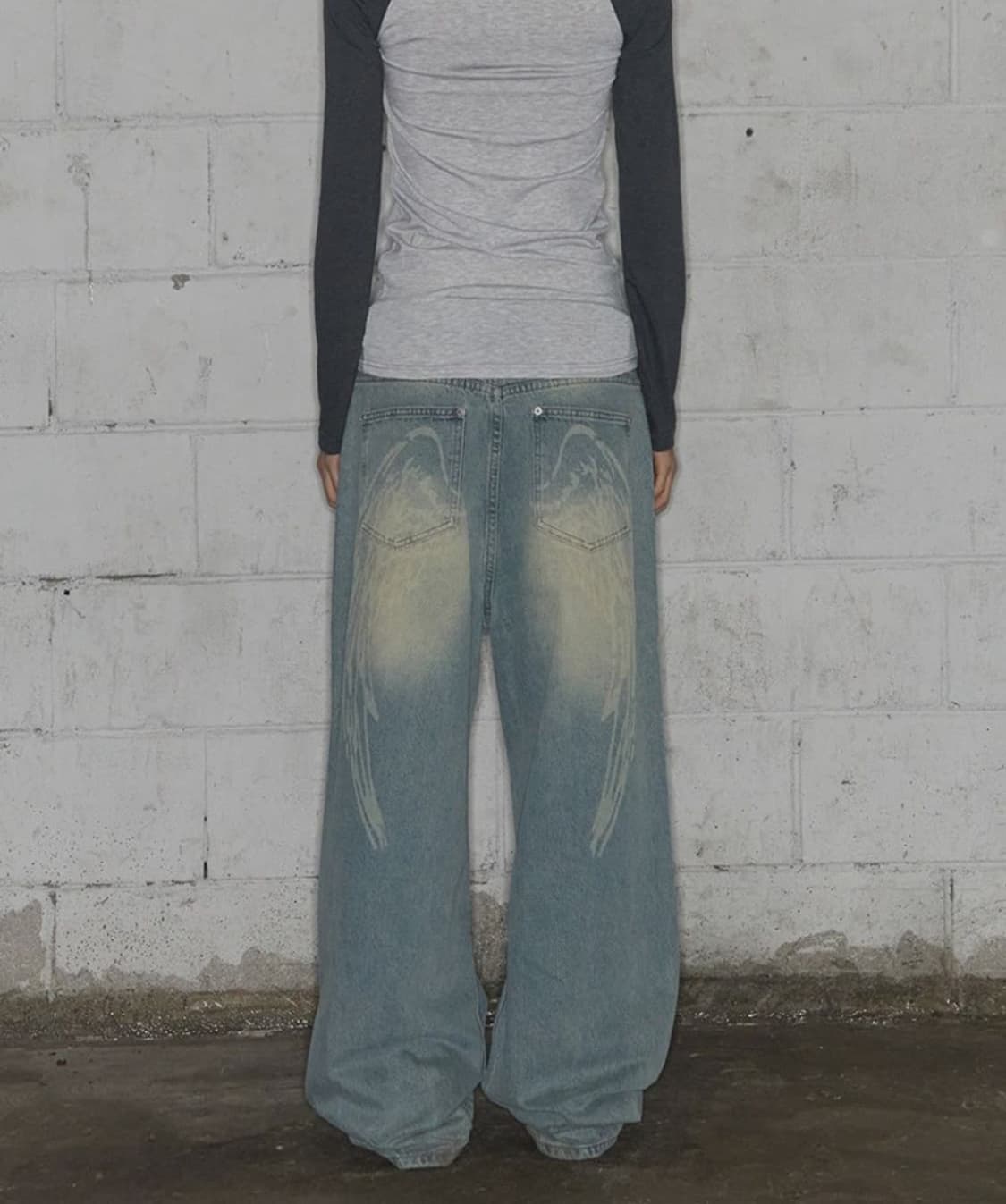 팬시클럽 엔젤 빈티지 워싱 핀턱 팬츠(사이즈1) 상품이미지1