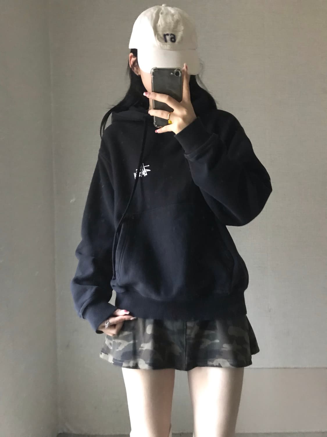 스투시 블랙 후드티 상품이미지4
