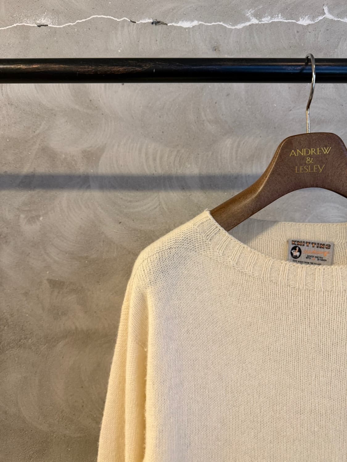 파일멜런지 셔틀랜드울 니트 66~77 상품이미지2