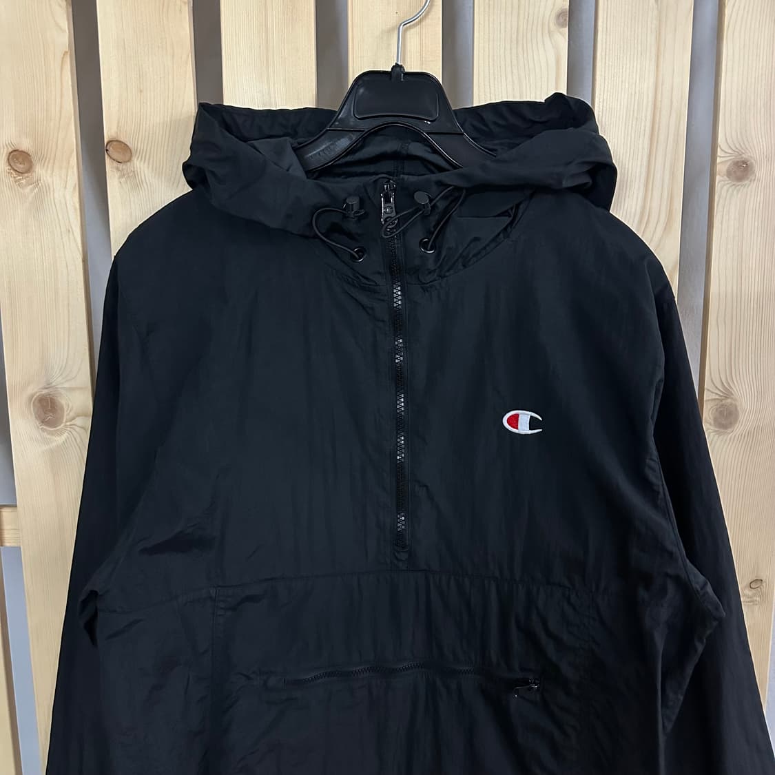 (S) 챔피온 블랙 반집업 아노락 상품이미지3