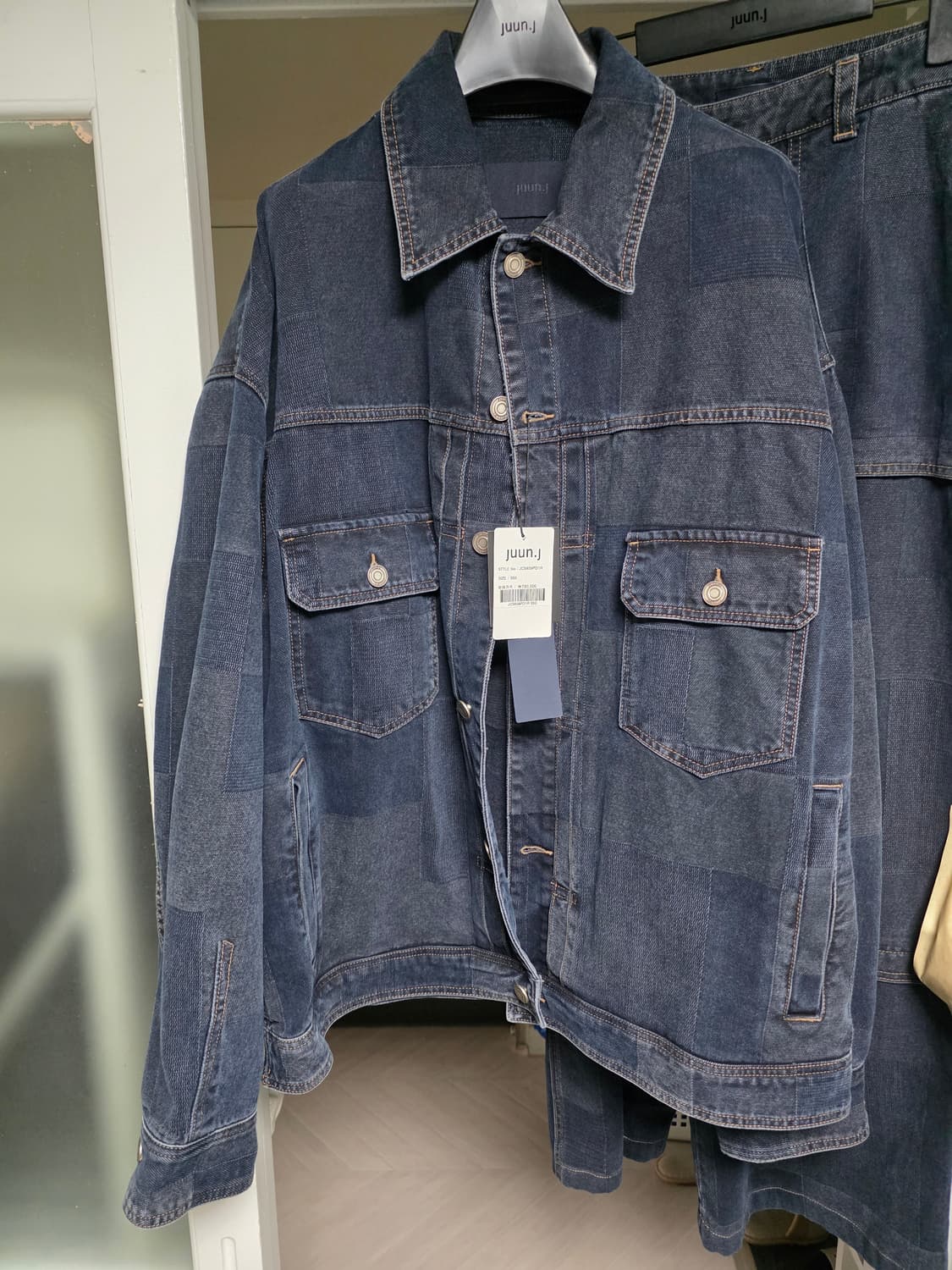 준지 25fw 자카드 데님 트러커 상품이미지1