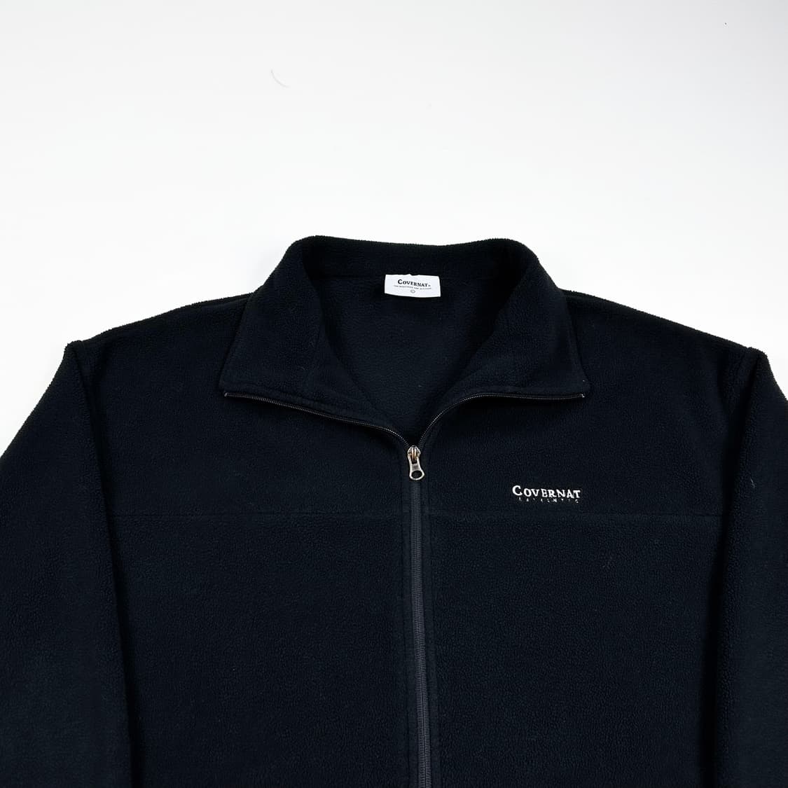 커버낫 자수 로고 블랙 후리스 자켓 (L) 상품이미지1