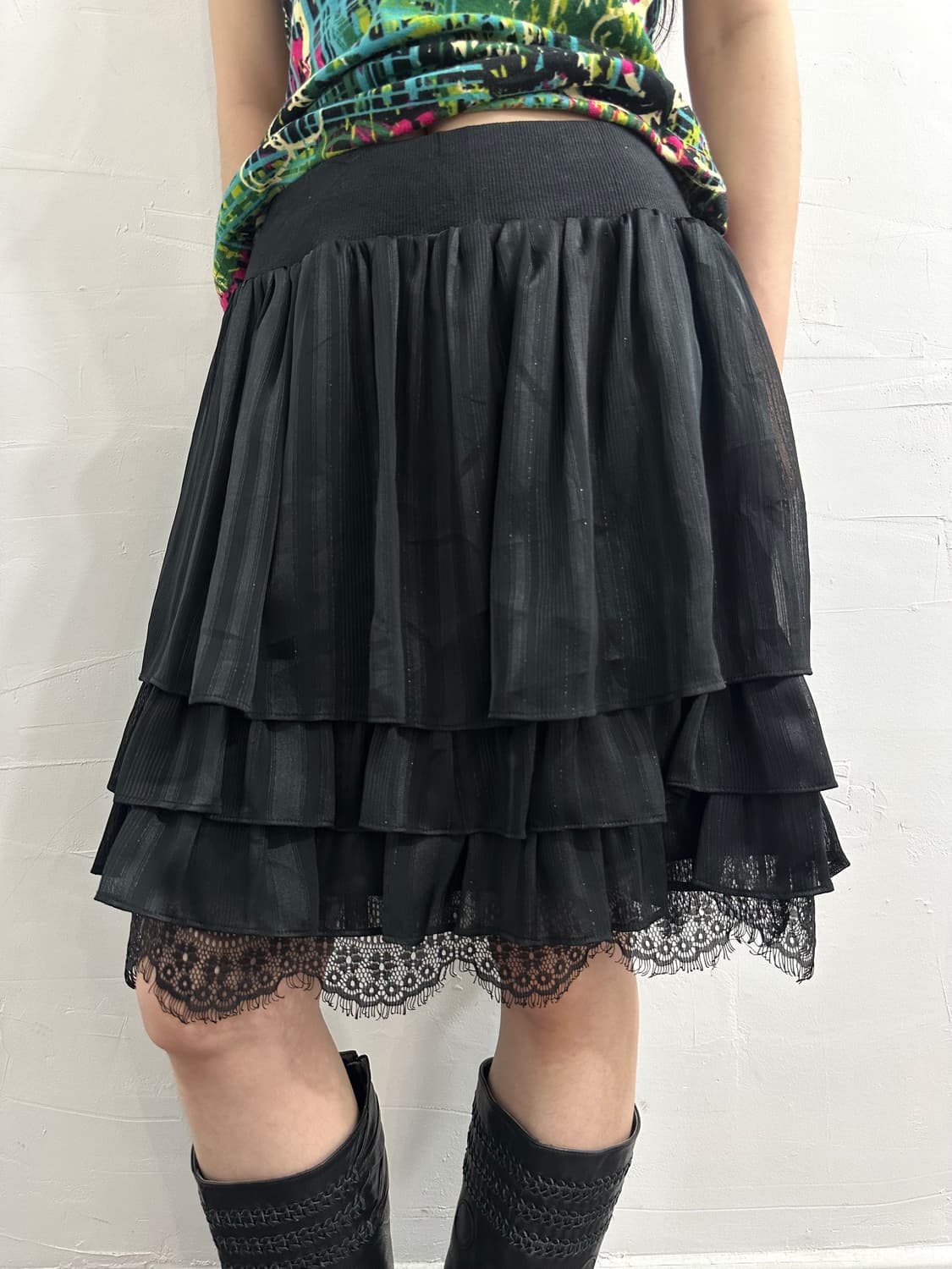 theoria glossy layered skirt 상품이미지2