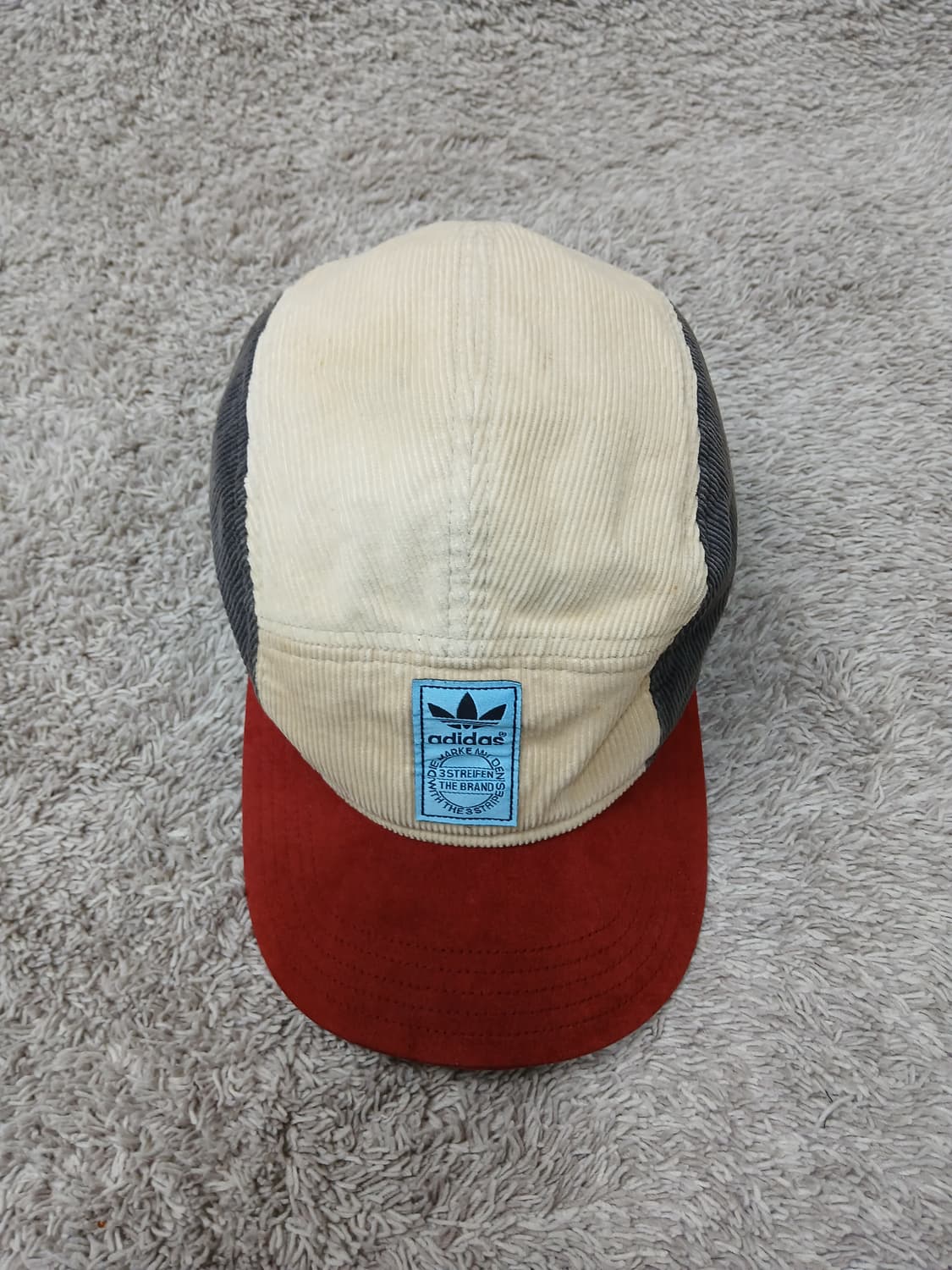 빈티지 아디다스 코듀로이 5패널 캡 모자 상품이미지3